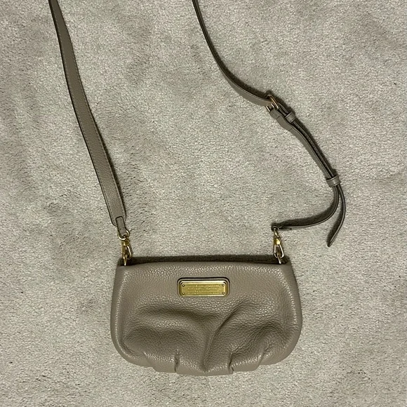 Marc by Marc Jacobs Grey Leather Crossbody Bag - Picture 1 of 3